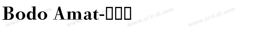 Bodo Amat字体转换